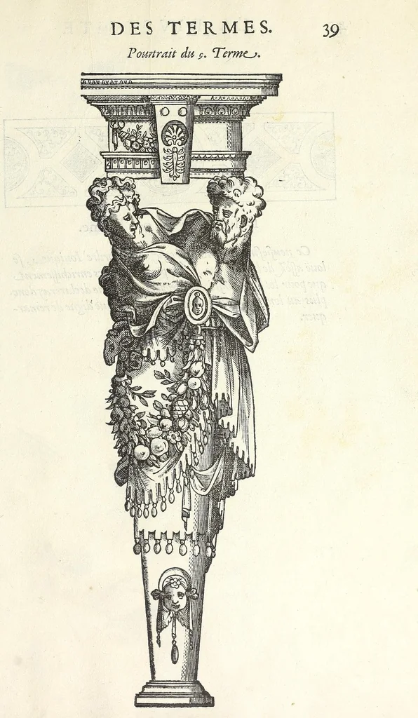An illustration from Oevvre de la diversite des termes, dont on vse en archítecture, 1572, leaf 43
