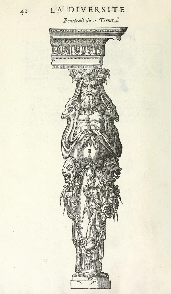 An illustration from Oevvre de la diversite des termes, dont on vse en archítecture, 1572, leaf 46