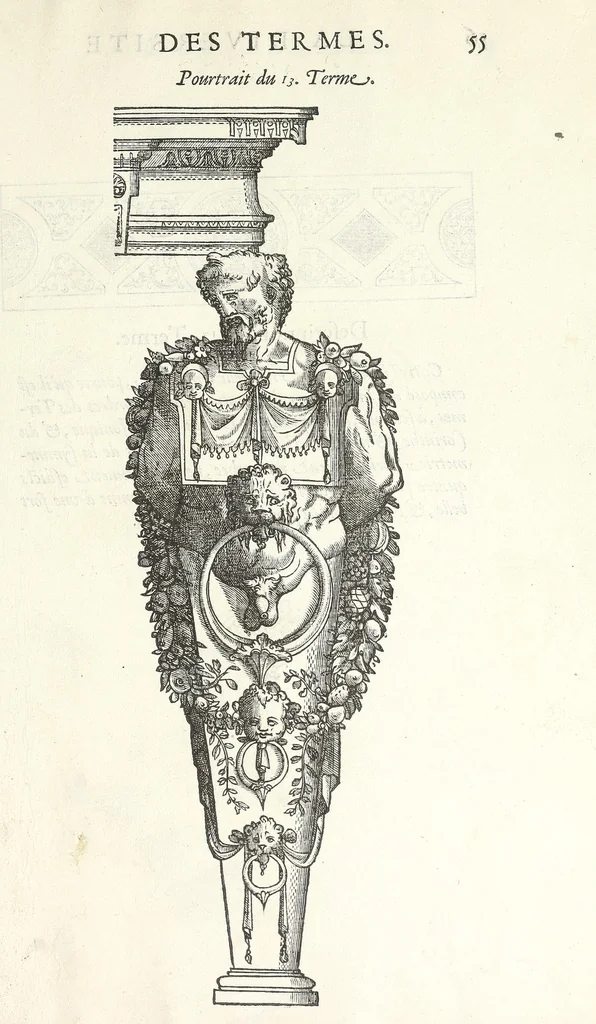 An illustration from Oevvre de la diversite des termes, dont on vse en archítecture, 1572, leaf 59