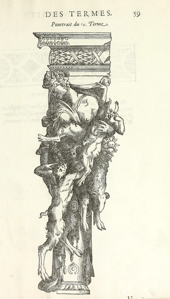 An illustration from Oevvre de la diversite des termes, dont on vse en archítecture, 1572, leaf 63