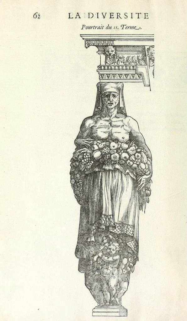 An illustration from Oevvre de la diversite des termes, dont on vse en archítecture, 1572, leaf 66