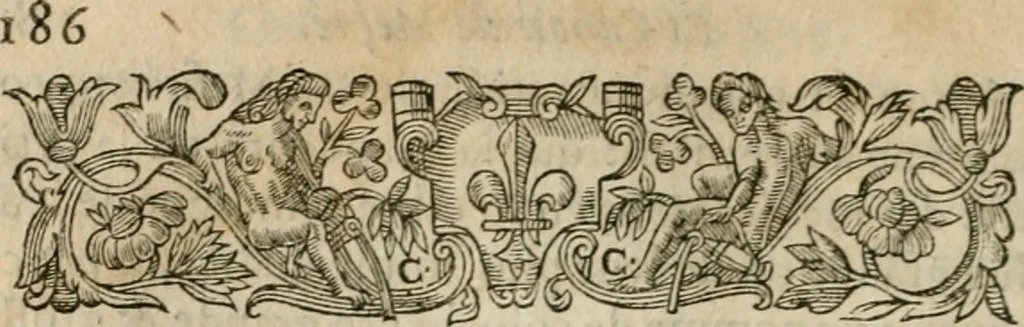 An illustration from Oevvres pharmacevtiqves. Assavoir, vn traicté general de la pharmacie, ensemble vn docte commmentaire sur les quatre theoremes & canons de Mesve, avec deux excellens traictez, l'vn des simples medicaments purgatifs, & l'autre des venins. Le tout accompagné de disputes .., 1628, leaf 215