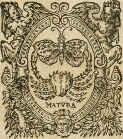 An illustration from Oevvres pharmacevtiqves. Assavoir, vn traicté general de la pharmacie, ensemble vn docte commmentaire sur les quatre theoremes & canons de Mesve, avec deux excellens traictez, l'vn des simples medicaments purgatifs, & l'autre des venins. Le tout accompagné de disputes .., 1628, leaf 4