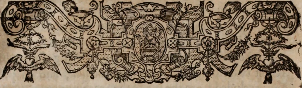 An illustration from Of the dominion, or, ownership of the sea two books. In the first is shew'd, that the sea, by the lavv of nature, or nations, is not common to all men, but capable of private dominion or proprietie, as well as the land. In the second is proved, that the dominion of the British sea, or that which incompasseth the isle of Great Britain, is, and ever hath been, a part or appendant of the empire of that island. Written at first in Latin, and entituled, Mare clausum seu, De dominio maris, by John Selden ... Translated into English; and set forth with som additional evidences and discourses, 1652, leaf 512