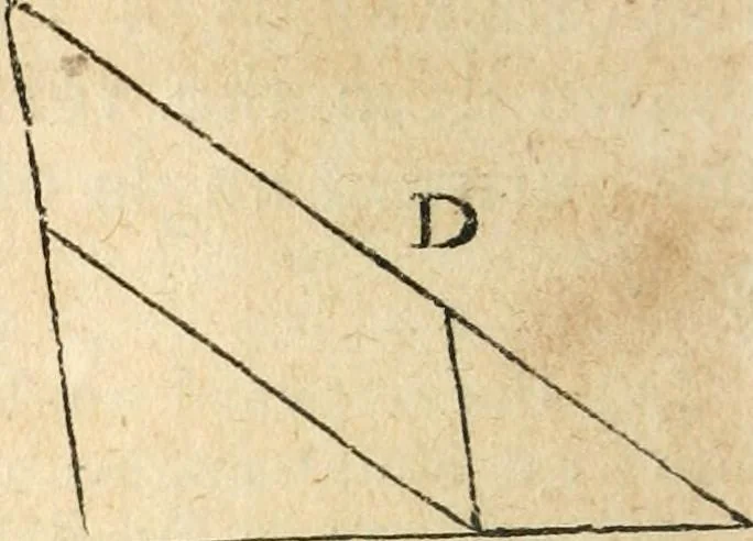 An illustration from The elements of Euclid : viz, the first six books, together with the eleventh and twelfth : the errors, by which Theon, or others, have long ago vitiated these books, are corrected, and some of Euclid's demonstrations are restored : also, The book of Euclid's data, in like manner corrected, 1834, leaf 133