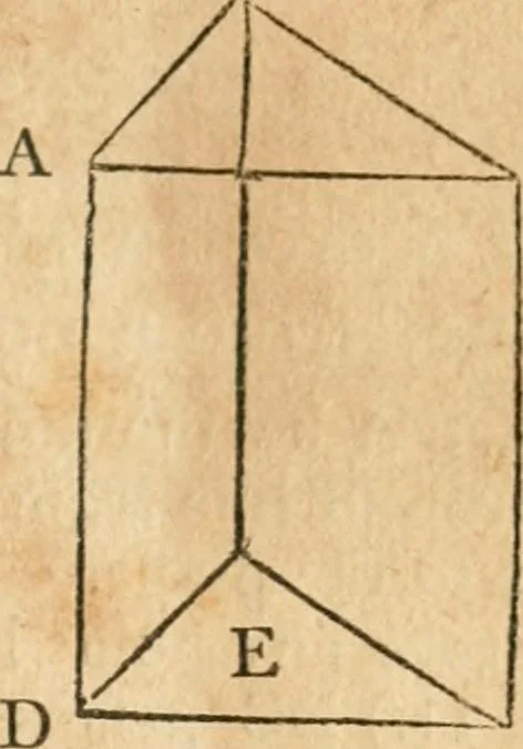 An illustration from The elements of Euclid : viz, the first six books, together with the eleventh and twelfth : the errors, by which Theon, or others, have long ago vitiated these books, are corrected, and some of Euclid's demonstrations are restored : also, The book of Euclid's data, in like manner corrected, 1834, leaf 168