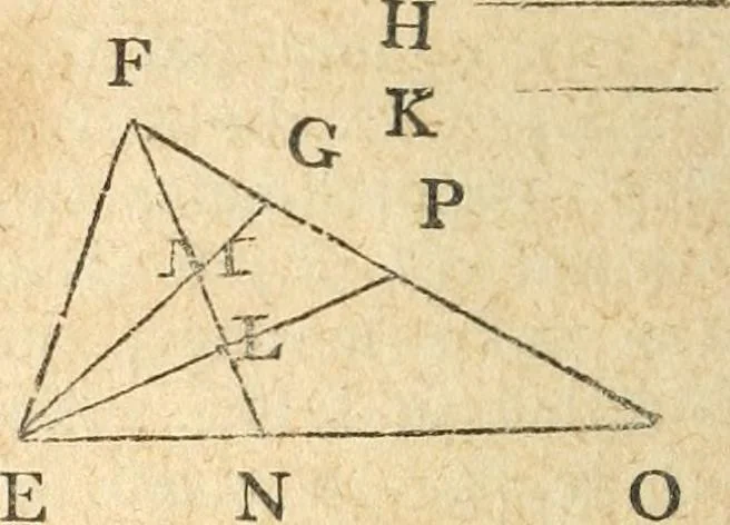 An illustration from The elements of Euclid : viz, the first six books, together with the eleventh and twelfth : the errors, by which Theon, or others, have long ago vitiated these books, are corrected, and some of Euclid's demonstrations are restored : also, The book of Euclid's data, in like manner corrected, 1834, leaf 327