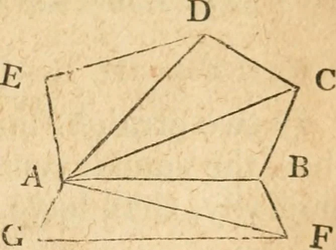 An illustration from The elements of Euclid : viz, the first six books, together with the eleventh and twelfth : the errors, by which Theon, or others, have long ago vitiated these books, are corrected, and some of Euclid's demonstrations are restored : also, The book of Euclid's data, in like manner corrected, 1834, leaf 330
