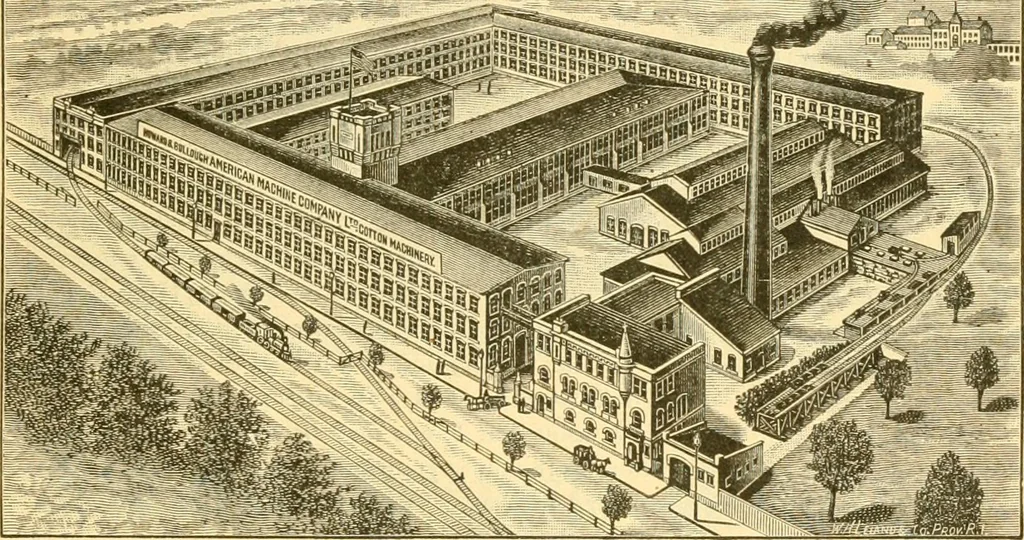 An illustration from Official American textile directory; containing reports of all the textile manufacturing establishments in the United States and Canada, together with the yarn trade index ... Comp. annually by the Textile world journal, 1901, leaf 10
