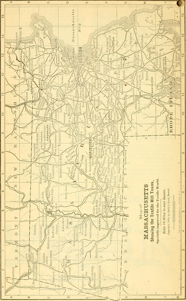An illustration from Official American textile directory; containing reports of all the textile manufacturing establishments in the United States and Canada, together with the yarn trade index ... Comp. annually by the Textile world journal, 1901, leaf 107