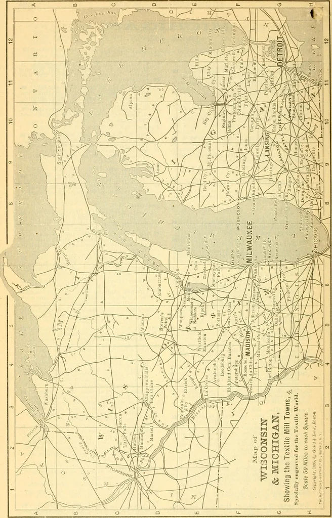 An illustration from Official American textile directory; containing reports of all the textile manufacturing establishments in the United States and Canada, together with the yarn trade index ... Comp. annually by the Textile world journal, 1901, leaf 135