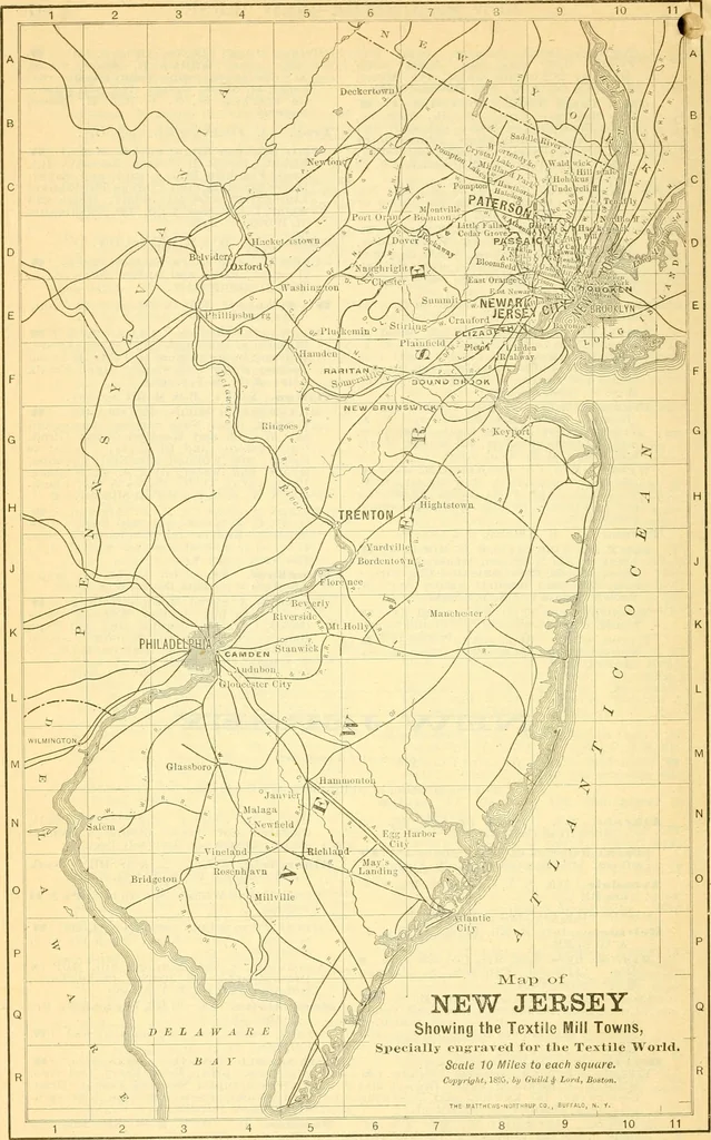 An illustration from Official American textile directory; containing reports of all the textile manufacturing establishments in the United States and Canada, together with the yarn trade index ... Comp. annually by the Textile world journal, 1901, leaf 147