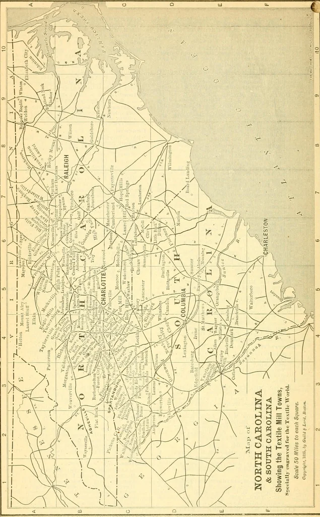 An illustration from Official American textile directory; containing reports of all the textile manufacturing establishments in the United States and Canada, together with the yarn trade index ... Comp. annually by the Textile world journal, 1901, leaf 183