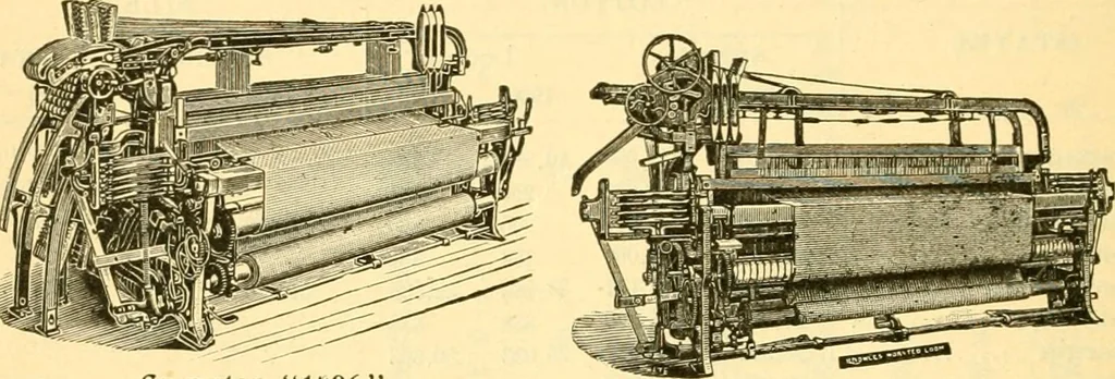An illustration from Official American textile directory; containing reports of all the textile manufacturing establishments in the United States and Canada, together with the yarn trade index ... Comp. annually by the Textile world journal, 1901, leaf 43