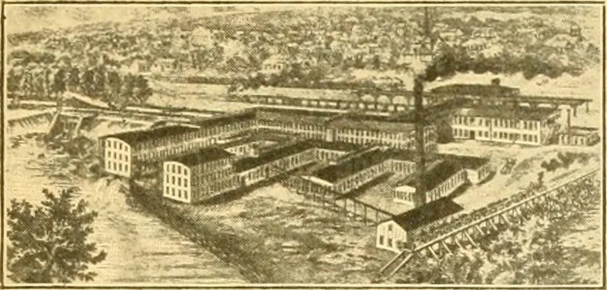 An illustration from Official American textile directory; containing reports of all the textile manufacturing establishments in the United States and Canada, together with the yarn trade index ... Comp. annually by the Textile world journal, 1901, leaf 446