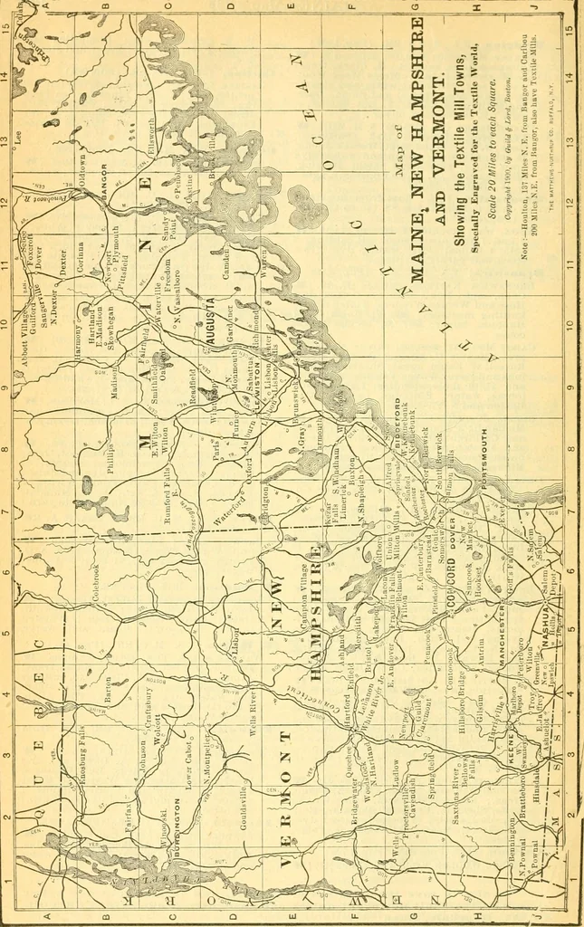 An illustration from Official American textile directory; containing reports of all the textile manufacturing establishments in the United States and Canada, together with the yarn trade index ... Comp. annually by the Textile world journal, 1906, leaf 127