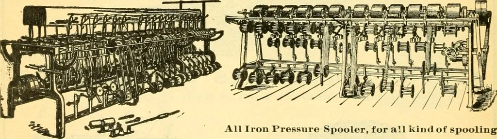 An illustration from Official American textile directory; containing reports of all the textile manufacturing establishments in the United States and Canada, together with the yarn trade index ... Comp. annually by the Textile world journal, 1906, leaf 19