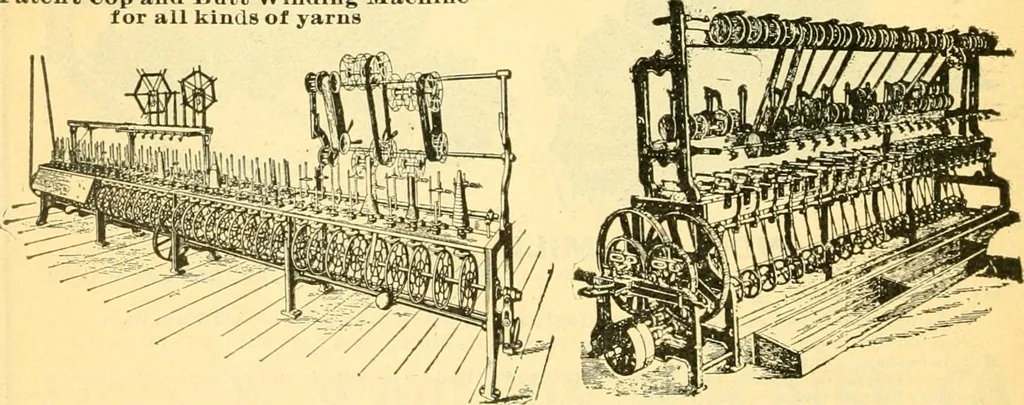 An illustration from Official American textile directory; containing reports of all the textile manufacturing establishments in the United States and Canada, together with the yarn trade index ... Comp. annually by the Textile world journal, 1906, leaf 19