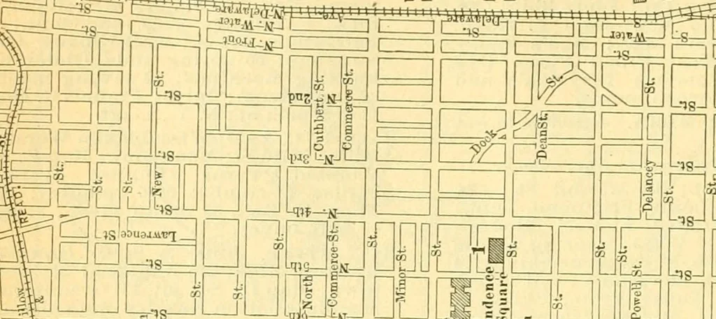 An illustration from Official American textile directory; containing reports of all the textile manufacturing establishments in the United States and Canada, together with the yarn trade index ... Comp. annually by the Textile world journal, 1906, leaf 257