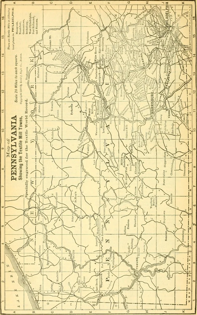 An illustration from Official American textile directory; containing reports of all the textile manufacturing establishments in the United States and Canada, together with the yarn trade index ... Comp. annually by the Textile world journal, 1906, leaf 295