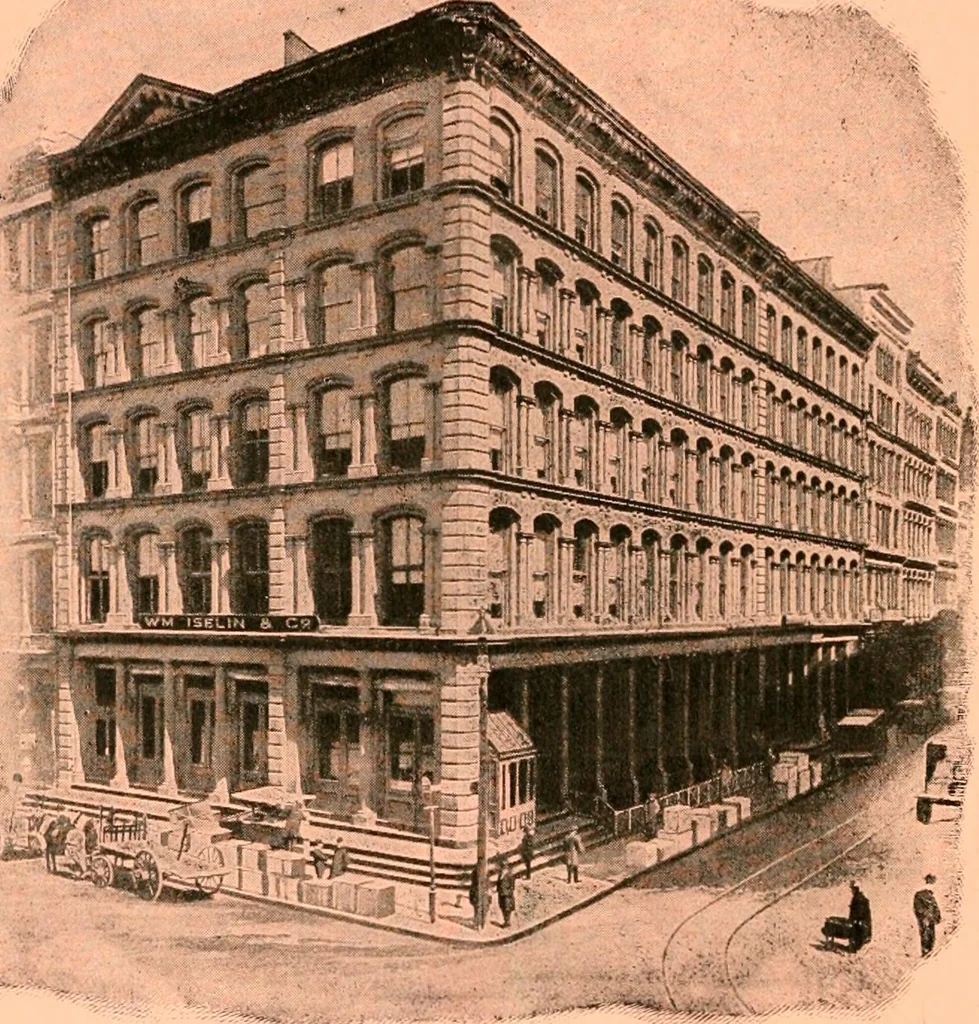 An illustration from Official American textile directory; containing reports of all the textile manufacturing establishments in the United States and Canada, together with the yarn trade index ... Comp. annually by the Textile world journal, 1906, leaf 323