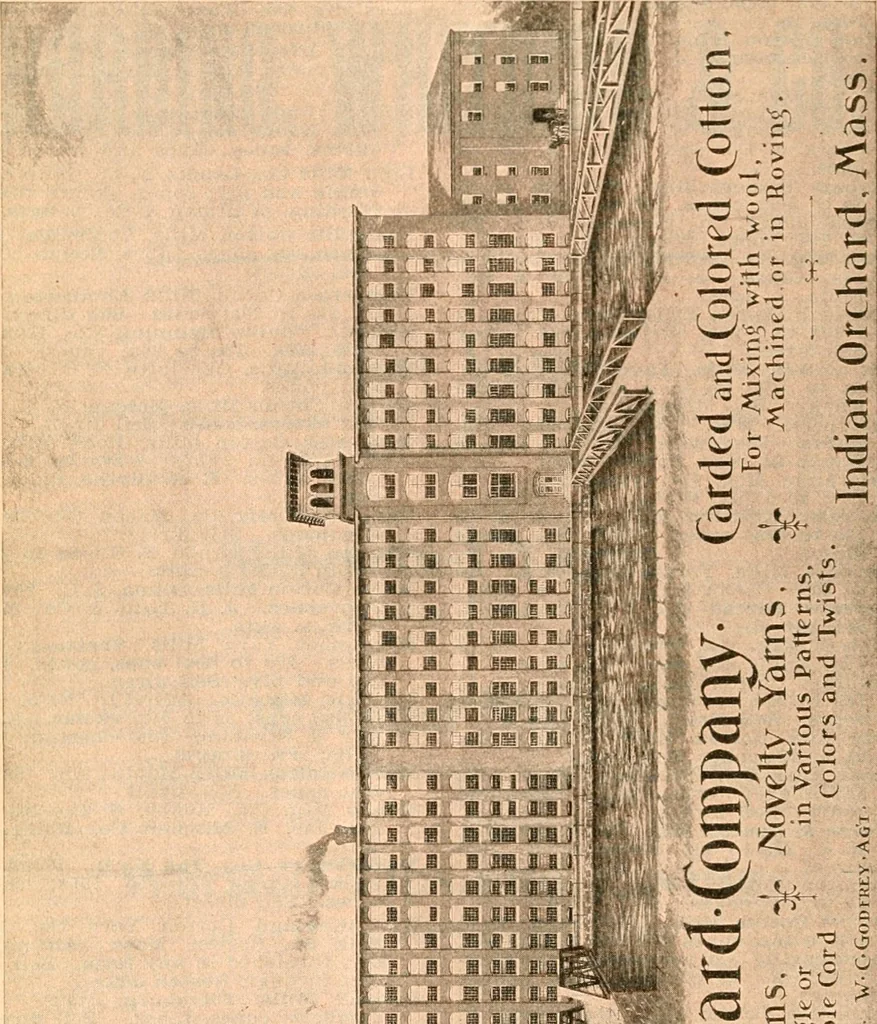 An illustration from Official American textile directory; containing reports of all the textile manufacturing establishments in the United States and Canada, together with the yarn trade index ... Comp. annually by the Textile world journal, 1906, leaf 453