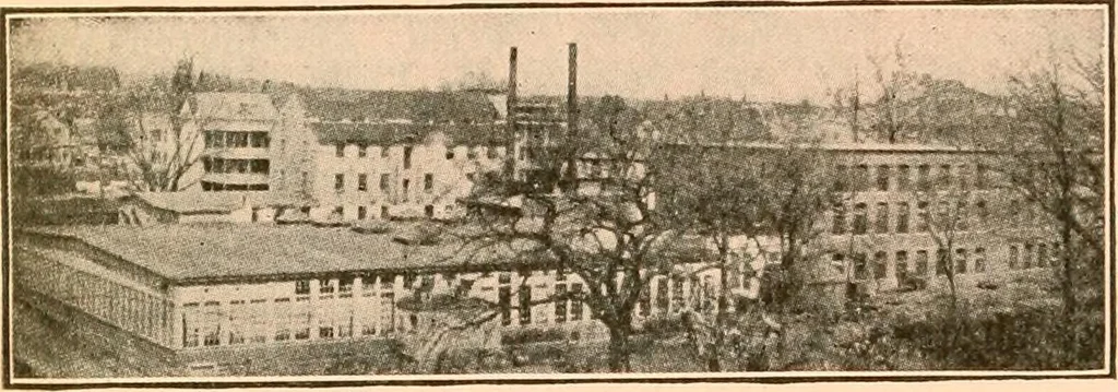 An illustration from Official American textile directory; containing reports of all the textile manufacturing establishments in the United States and Canada, together with the yarn trade index ... Comp. annually by the Textile world journal, 1906, leaf 475