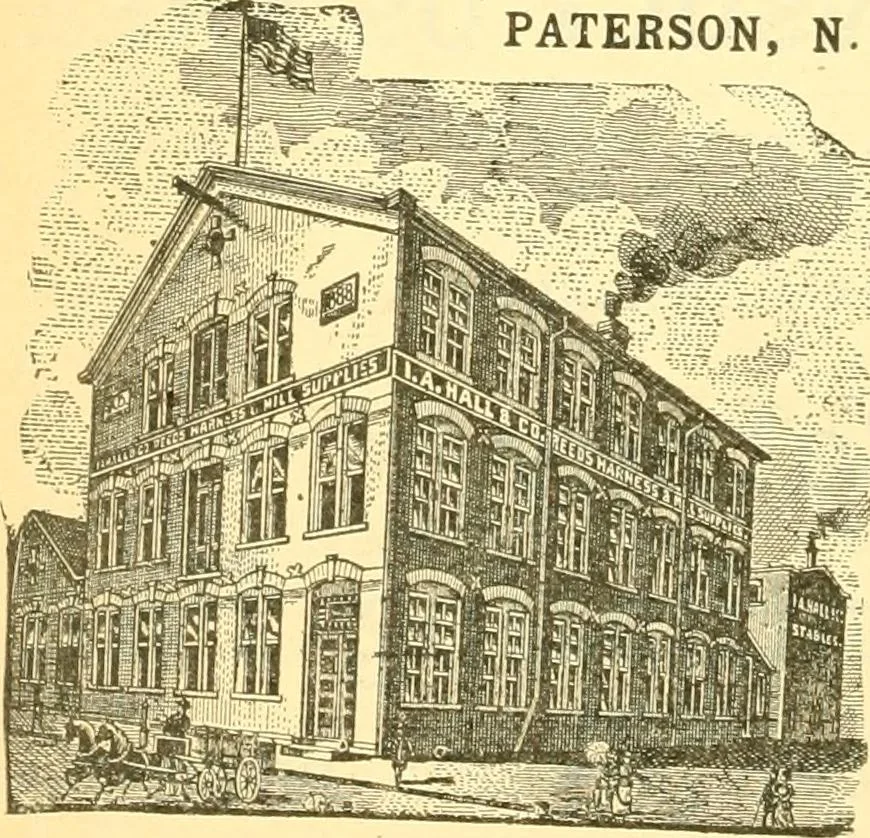 An illustration from Official American textile directory; containing reports of all the textile manufacturing establishments in the United States and Canada, together with the yarn trade index ... Comp. annually by the Textile world journal, 1906, leaf 49