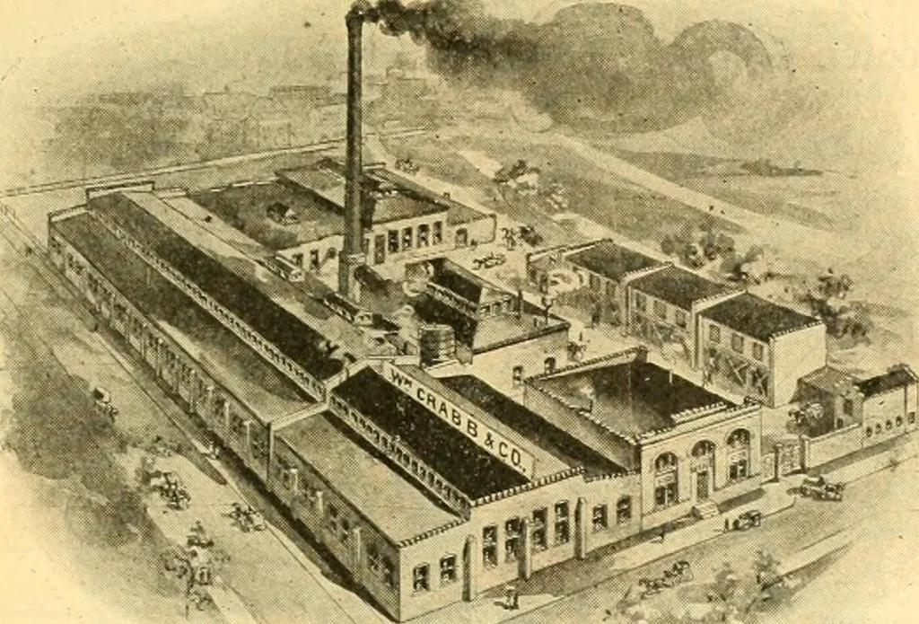 An illustration from Official American textile directory; containing reports of all the textile manufacturing establishments in the United States and Canada, together with the yarn trade index ... Comp. annually by the Textile world journal, 1906, leaf 576