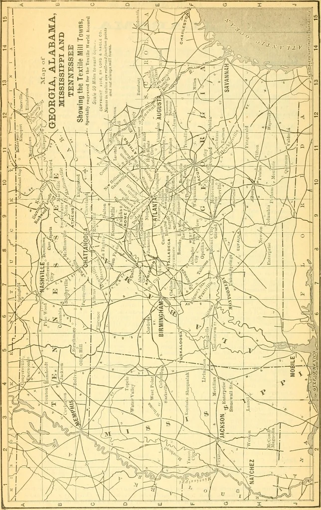 An illustration from Official American textile directory; containing reports of all the textile manufacturing establishments in the United States and Canada, together with the yarn trade index ... Comp. annually by the Textile world journal, 1906, leaf 89