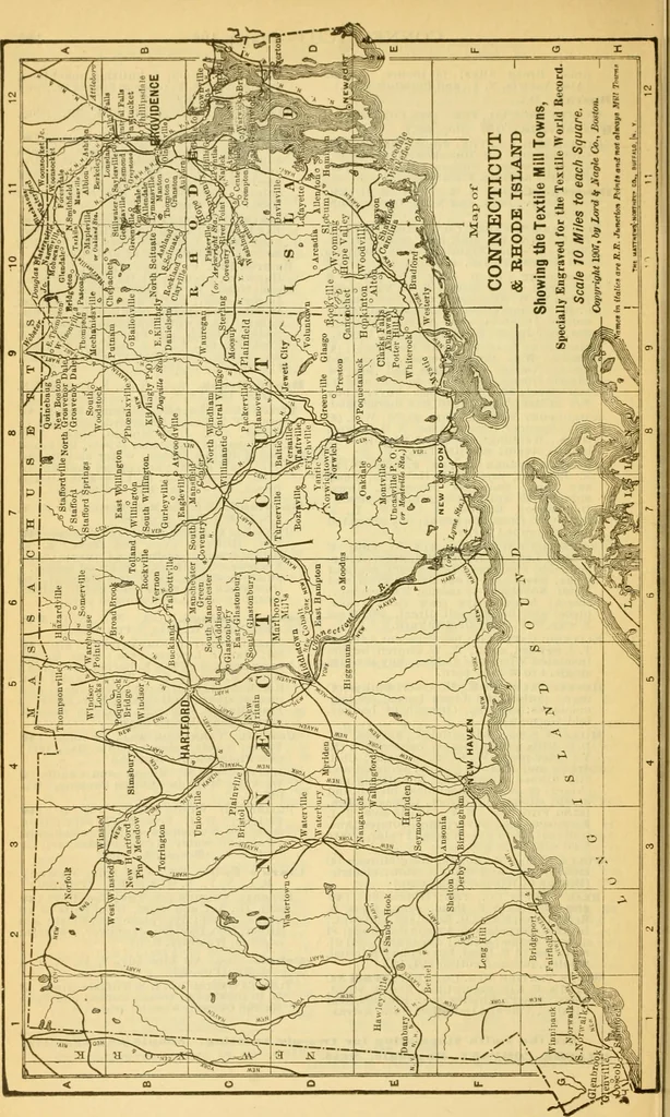 An illustration from Official American textile directory; containing reports of all the textile manufacturing establishments in the United States and Canada, together with the yarn trade index ... Comp. annually by the Textile world journal, 1913, leaf 107