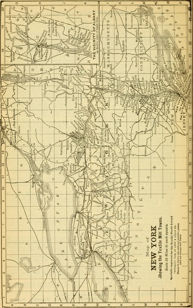 An illustration from Official American textile directory; containing reports of all the textile manufacturing establishments in the United States and Canada, together with the yarn trade index ... Comp. annually by the Textile world journal, 1913, leaf 221