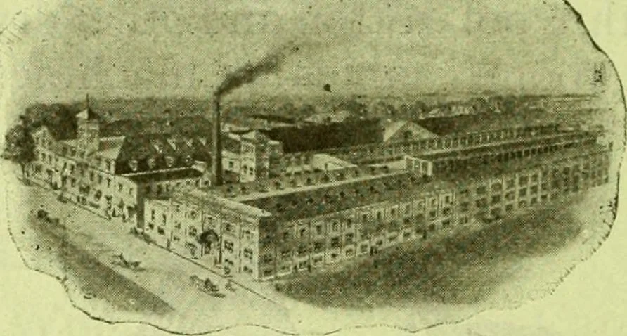 An illustration from Official American textile directory; containing reports of all the textile manufacturing establishments in the United States and Canada, together with the yarn trade index ... Comp. annually by the Textile world journal, 1913, leaf 25