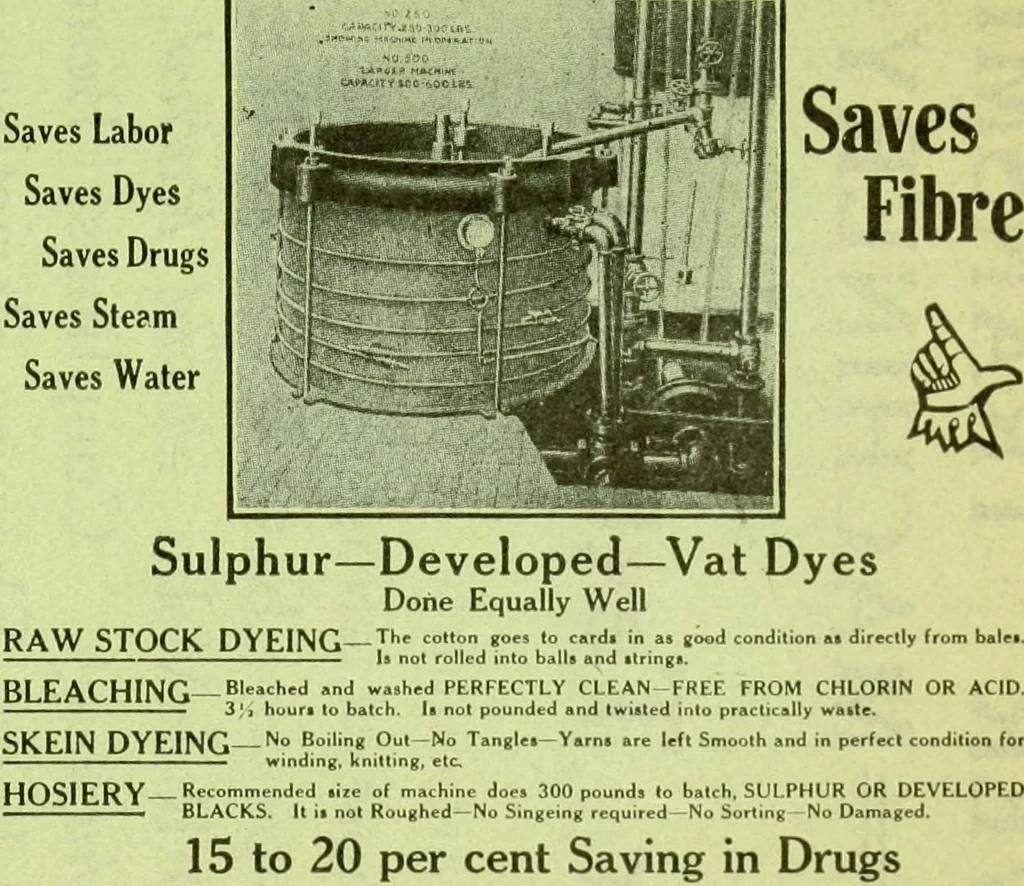 An illustration from Official American textile directory; containing reports of all the textile manufacturing establishments in the United States and Canada, together with the yarn trade index ... Comp. annually by the Textile world journal, 1913, leaf 44