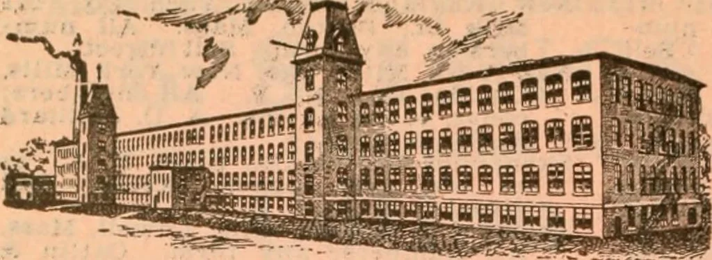 An illustration from Official American textile directory; containing reports of all the textile manufacturing establishments in the United States and Canada, together with the yarn trade index ... Comp. annually by the Textile world journal, 1913, leaf 501