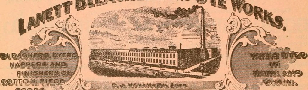 An illustration from Official American textile directory; containing reports of all the textile manufacturing establishments in the United States and Canada, together with the yarn trade index ... Comp. annually by the Textile world journal, 1913, leaf 547