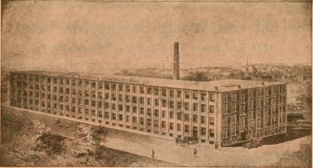 An illustration from Official American textile directory; containing reports of all the textile manufacturing establishments in the United States and Canada, together with the yarn trade index ... Comp. annually by the Textile world journal, 1913, leaf 666
