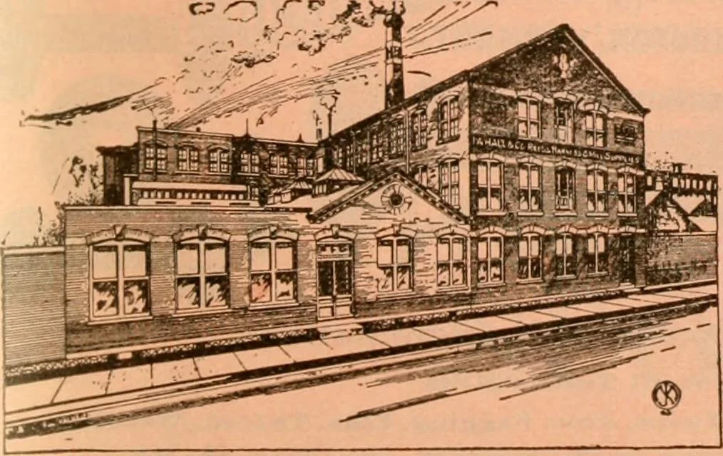 An illustration from Official American textile directory; containing reports of all the textile manufacturing establishments in the United States and Canada, together with the yarn trade index ... Comp. annually by the Textile world journal, 1913, leaf 678