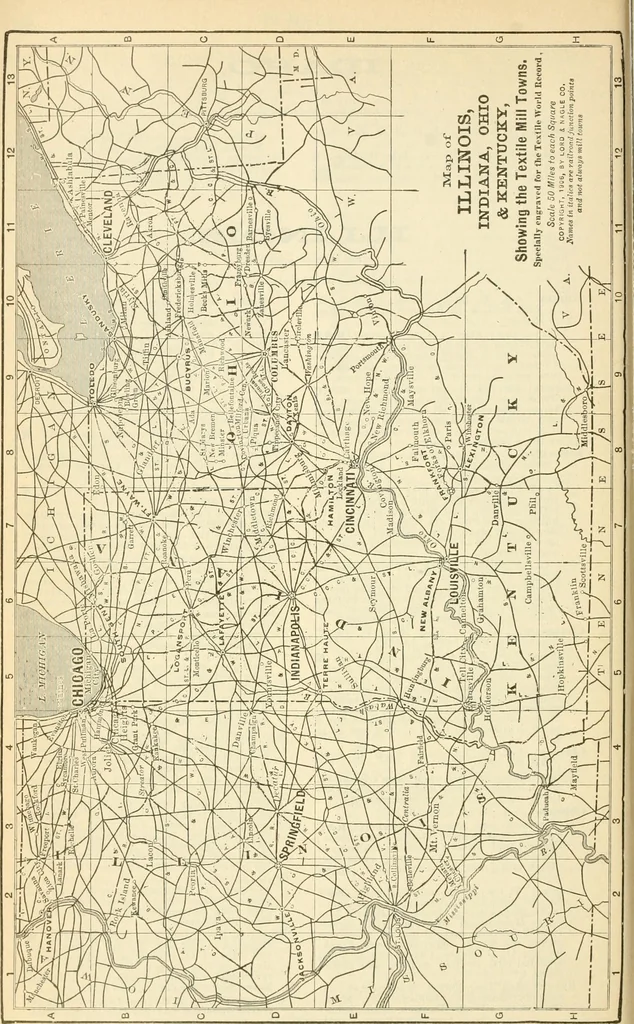 An illustration from Official American textile directory; containing reports of all the textile manufacturing establishments in the United States and Canada, together with the yarn trade index ... Comp. annually by the Textile world journal, 1913, leaf 125