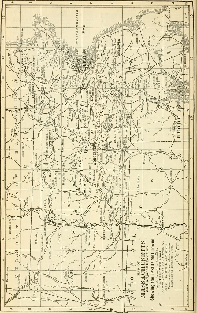 An illustration from Official American textile directory; containing reports of all the textile manufacturing establishments in the United States and Canada, together with the yarn trade index ... Comp. annually by the Textile world journal, 1913, leaf 143