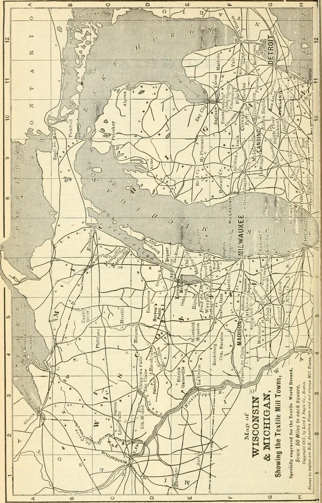 An illustration from Official American textile directory; containing reports of all the textile manufacturing establishments in the United States and Canada, together with the yarn trade index ... Comp. annually by the Textile world journal, 1913, leaf 175