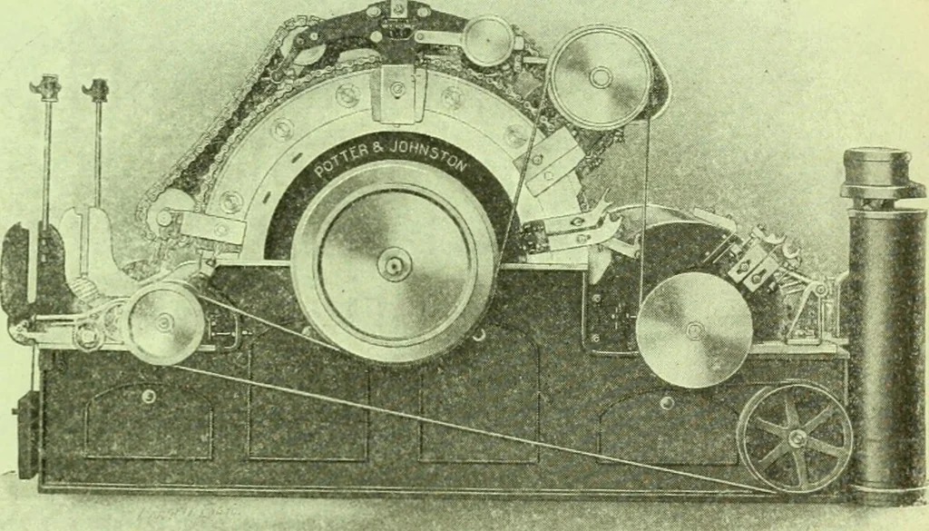 An illustration from Official American textile directory; containing reports of all the textile manufacturing establishments in the United States and Canada, together with the yarn trade index ... Comp. annually by the Textile world journal, 1913, leaf 18