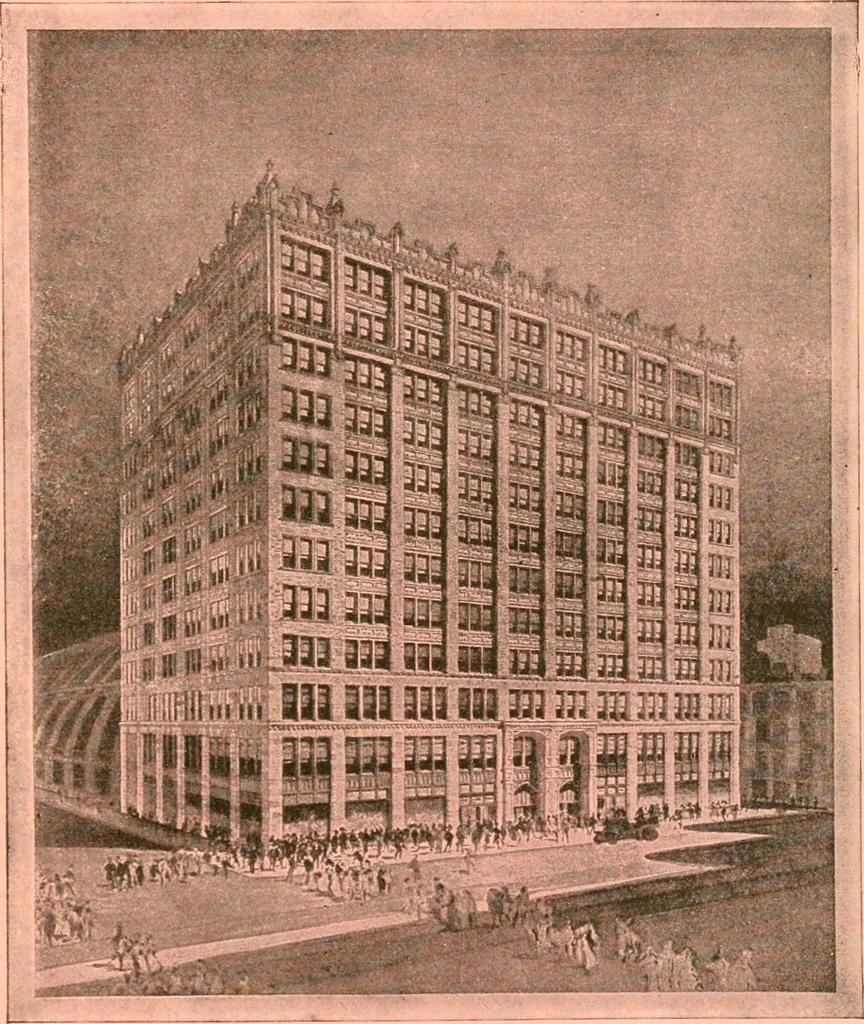 An illustration from Official American textile directory; containing reports of all the textile manufacturing establishments in the United States and Canada, together with the yarn trade index ... Comp. annually by the Textile world journal, 1913, leaf 230