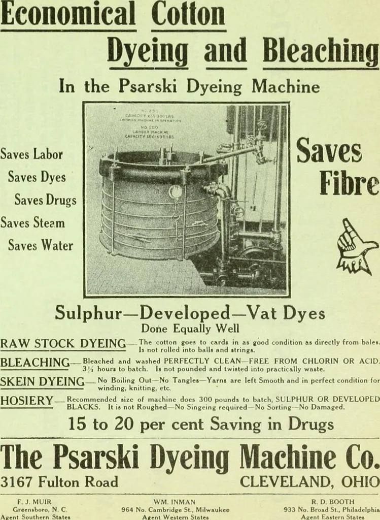 An illustration from Official American textile directory; containing reports of all the textile manufacturing establishments in the United States and Canada, together with the yarn trade index ... Comp. annually by the Textile world journal, 1913, leaf 42