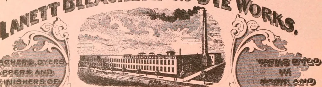 An illustration from Official American textile directory; containing reports of all the textile manufacturing establishments in the United States and Canada, together with the yarn trade index ... Comp. annually by the Textile world journal, 1913, leaf 505