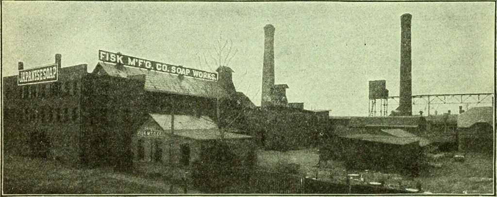 An illustration from Official American textile directory; containing reports of all the textile manufacturing establishments in the United States and Canada, together with the yarn trade index ... Comp. annually by the Textile world journal, 1913, leaf 77