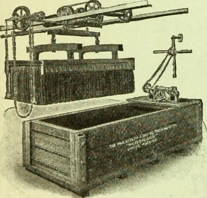 An illustration from Official American textile directory; containing reports of all the textile manufacturing establishments in the United States and Canada, together with the yarn trade index ... Comp. annually by the Textile world journal, 1913, leaf 9