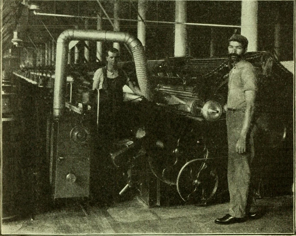 An illustration from Official American textile directory; containing reports of all the textile manufacturing establishments in the United States and Canada, together with the yarn trade index ... Comp. annually by the Textile world journal, 1913, leaf 91