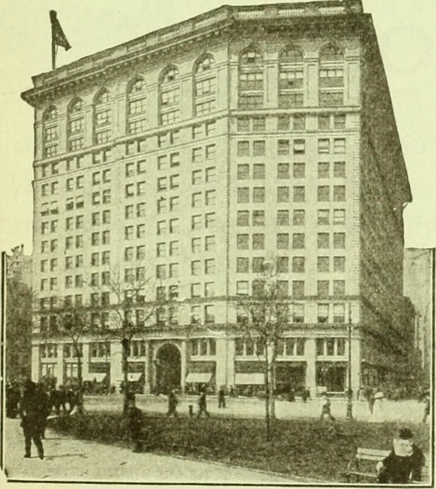 An illustration from Official American textile directory; containing reports of all the textile manufacturing establishments in the United States and Canada, together with the yarn trade index ... Comp. annually by the Textile world journal, 1914, leaf 10