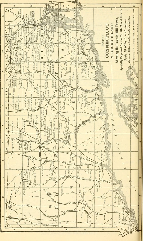 An illustration from Official American textile directory; containing reports of all the textile manufacturing establishments in the United States and Canada, together with the yarn trade index ... Comp. annually by the Textile world journal, 1914, leaf 105